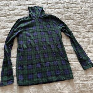 BNWT J. Crew Factory plaid turtleneck small